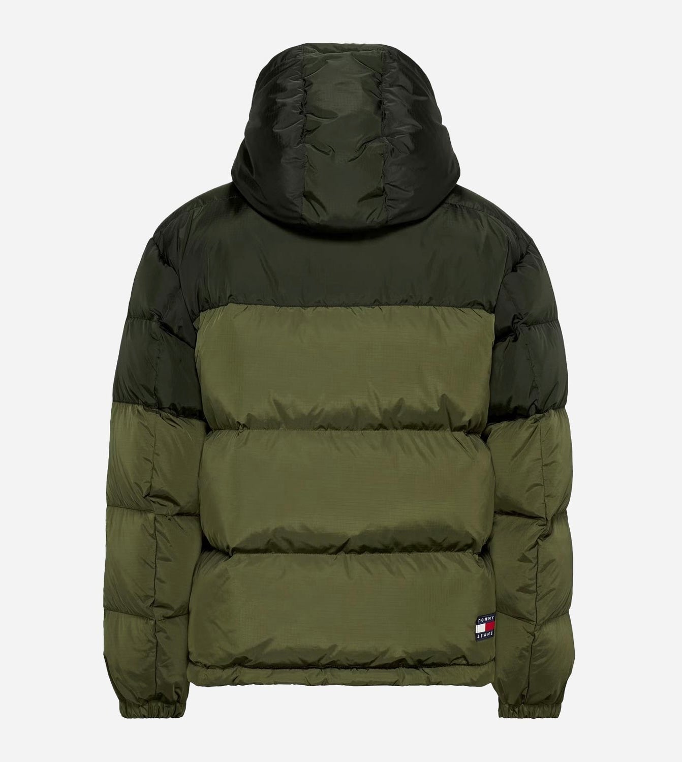 Tommy Jeans Alaska Colourblock Puffer Jacket - Olive Green