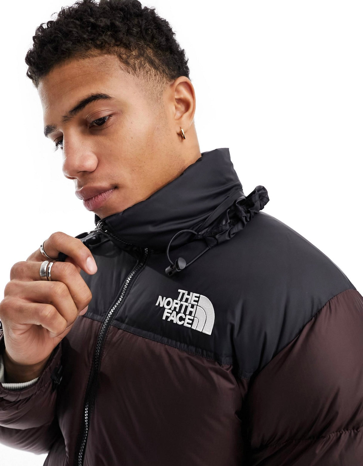 The North Face 1996 Retro Nupste Jacket - Coal Brown/TNF Black