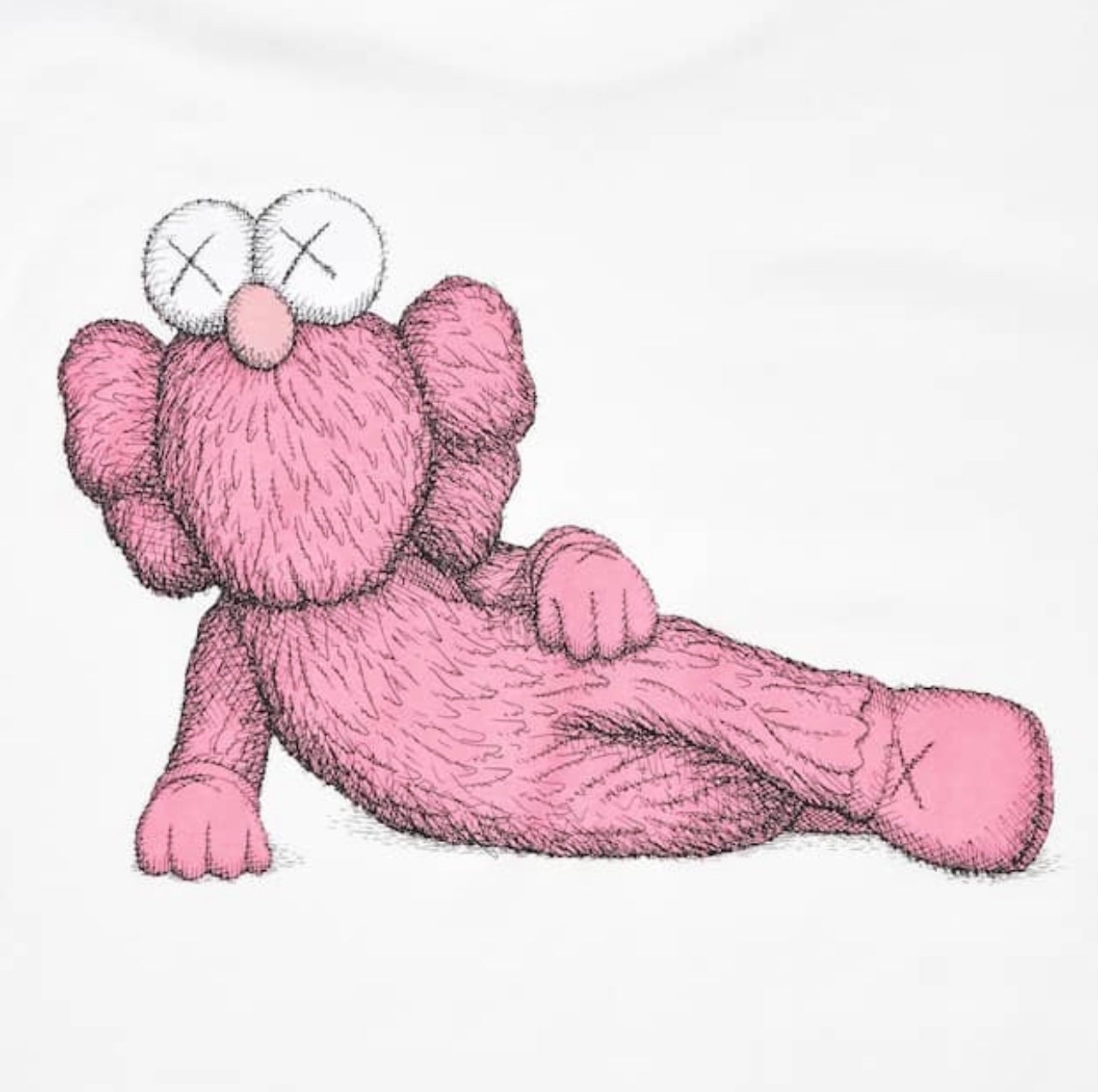 Uniqlo x KAWS UT Graphic T-Shirt - White/Pink