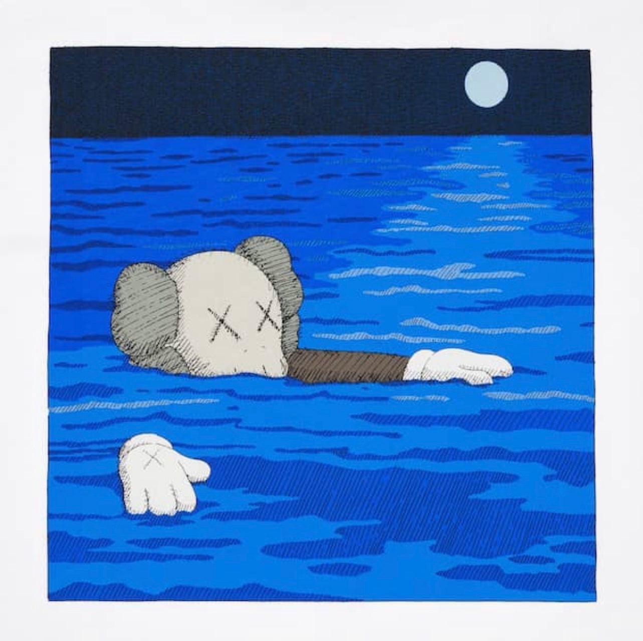 Uniqlo x KAWS UT Graphic T-Shirt - White/Blue