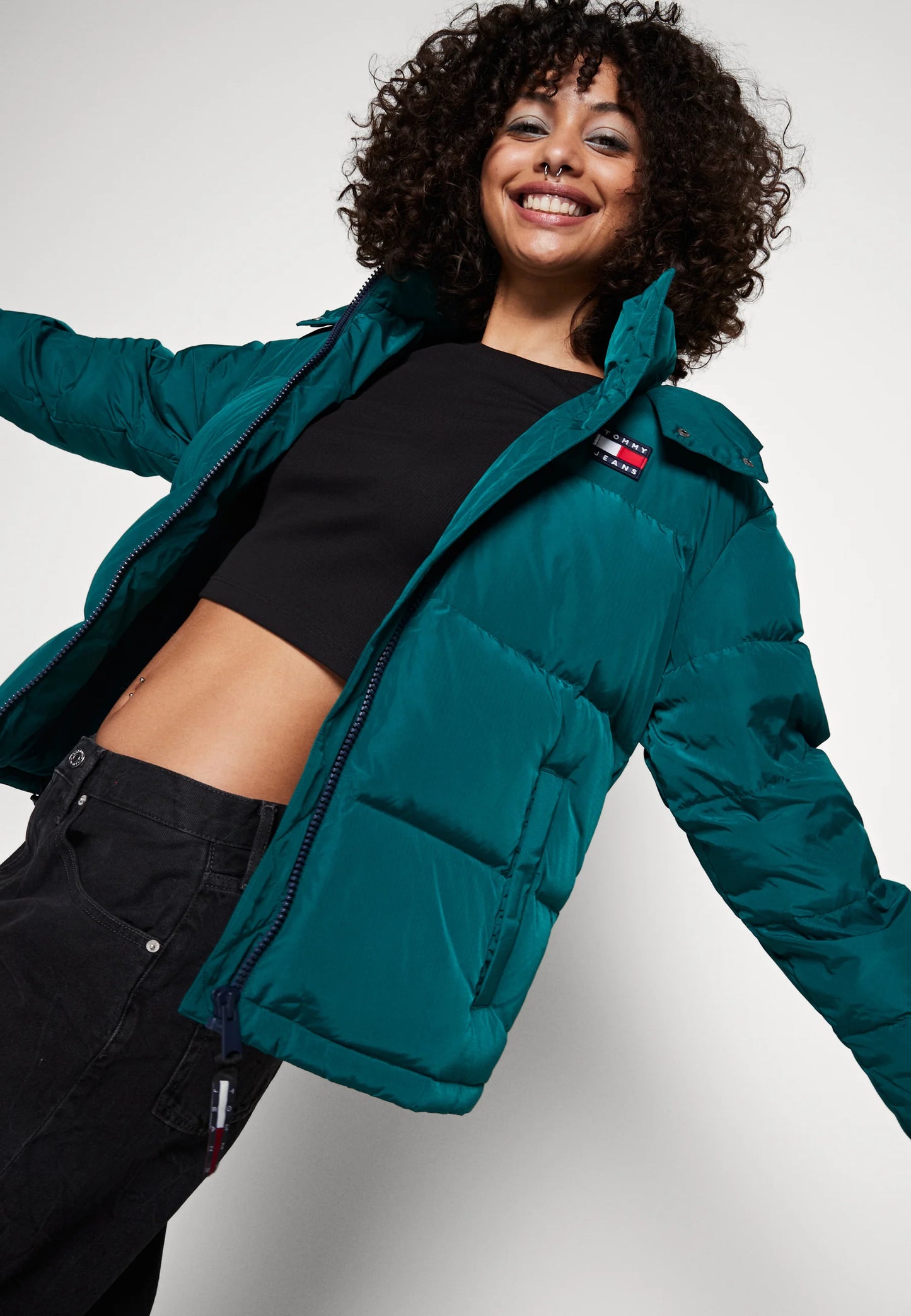 Tommy Jeans Alaska Puffer Jacket - Turf Green