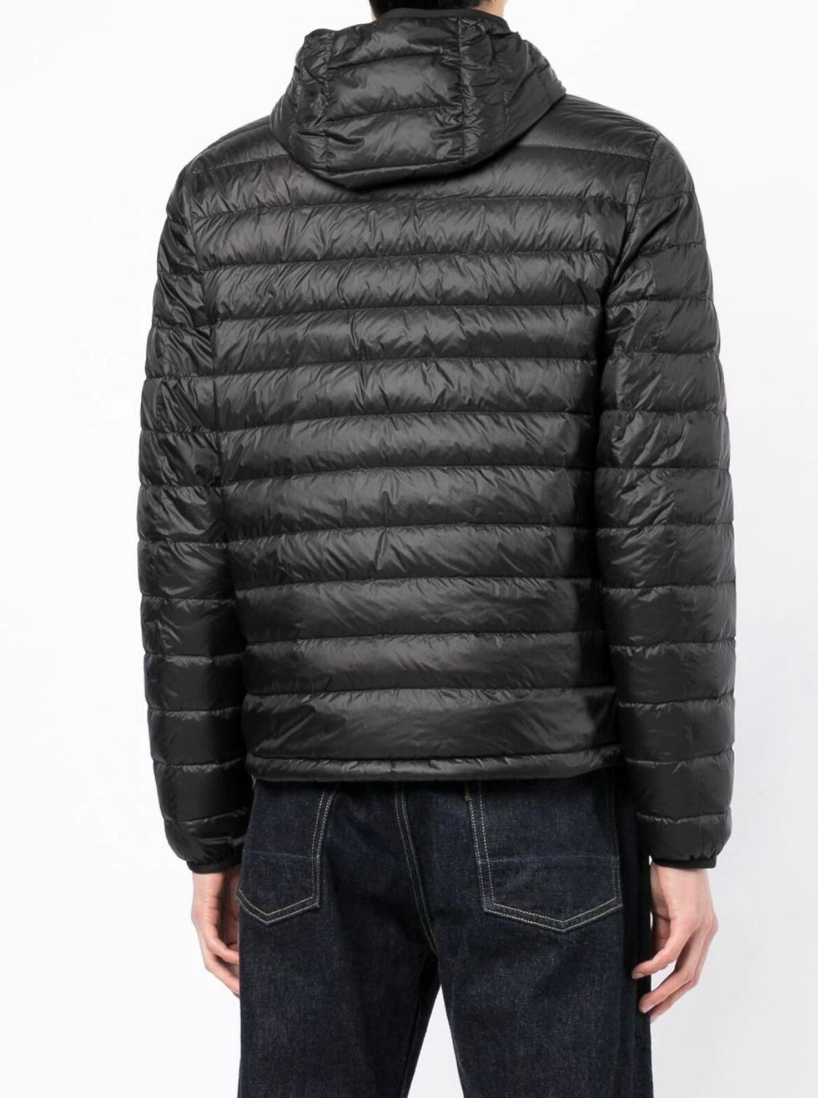 Paul and Shark Hooded Quilted Woven Puffer Jacket - Black