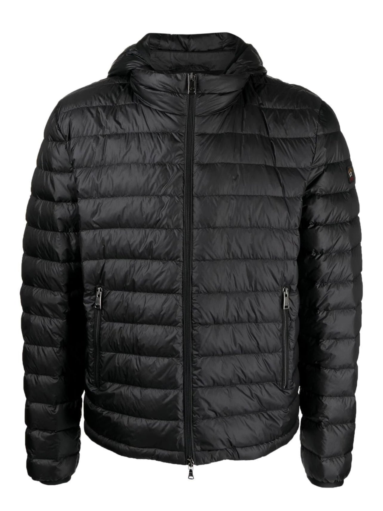 Paul and Shark Hooded Quilted Woven Puffer Jacket - Black