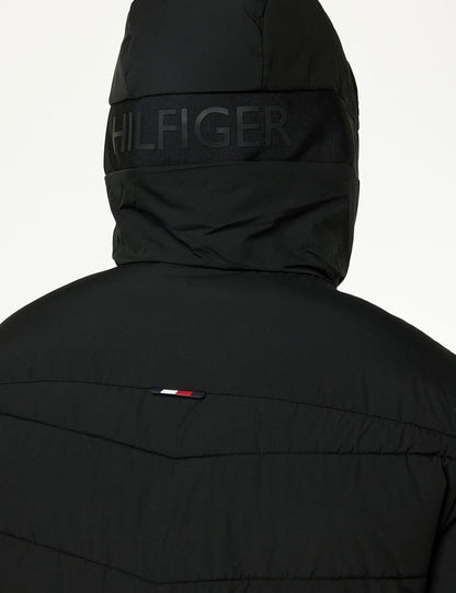 Tommy Hilfiger Branded Hooded Woven Jacket - Black