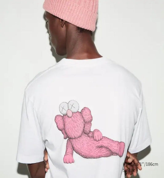 Uniqlo x KAWS UT Graphic T-Shirt - White/Pink